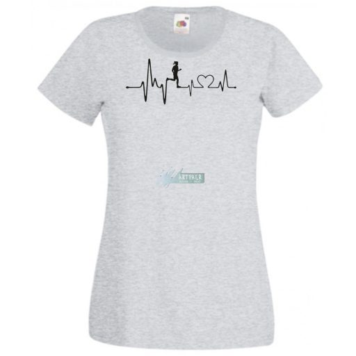 EKG A Futás megnyugtat női rövid ujjú póló