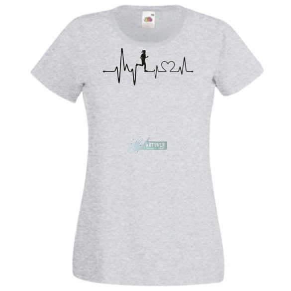 EKG A Futás megnyugtat női rövid ujjú póló