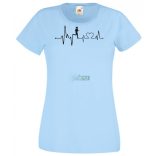 EKG A Futás megnyugtat női rövid ujjú póló