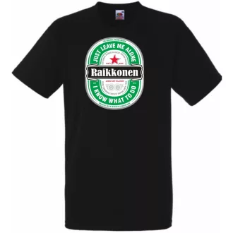   Humor sörös autóverseny rajongó Reikkonen férfi rövid ujjú póló
