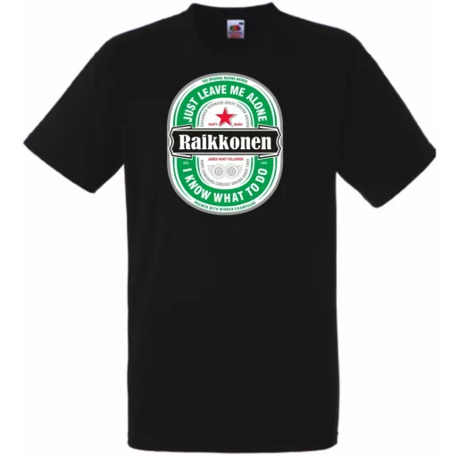 Humor sörös autóverseny rajongó Reikkonen férfi rövid ujjú póló