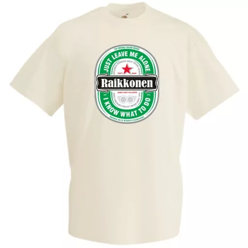 Humor sörös autóverseny rajongó Reikkonen férfi rövid ujjú póló