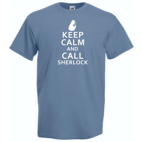 Keep Calm - Sherlock férfi rövid ujjú póló