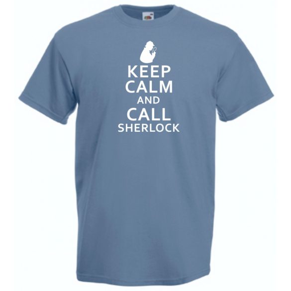 Keep Calm - Sherlock férfi rövid ujjú póló