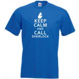 Keep Calm - Sherlock férfi rövid ujjú póló