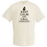 Keep Calm - Sherlock férfi rövid ujjú póló