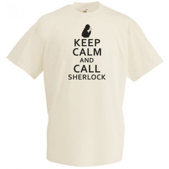 Keep Calm - Sherlock férfi rövid ujjú póló