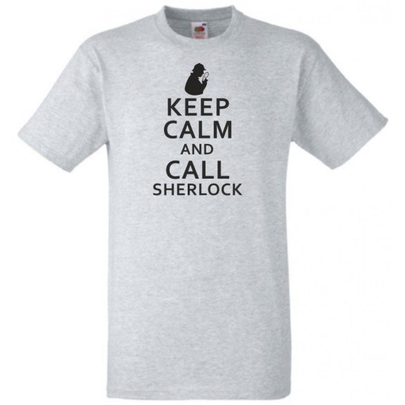 Keep Calm - Sherlock férfi rövid ujjú póló