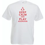 Keep Calm Assassin férfi rövid ujjú póló