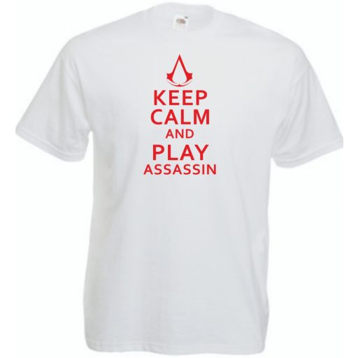 Keep Calm Assassin férfi rövid ujjú póló