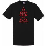 Keep Calm Assassin férfi rövid ujjú póló
