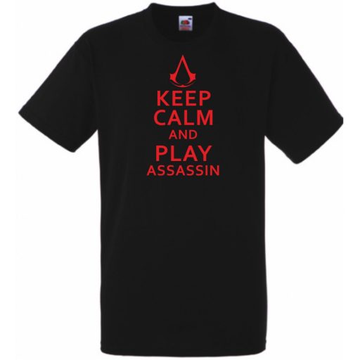 Keep Calm Assassin férfi rövid ujjú póló