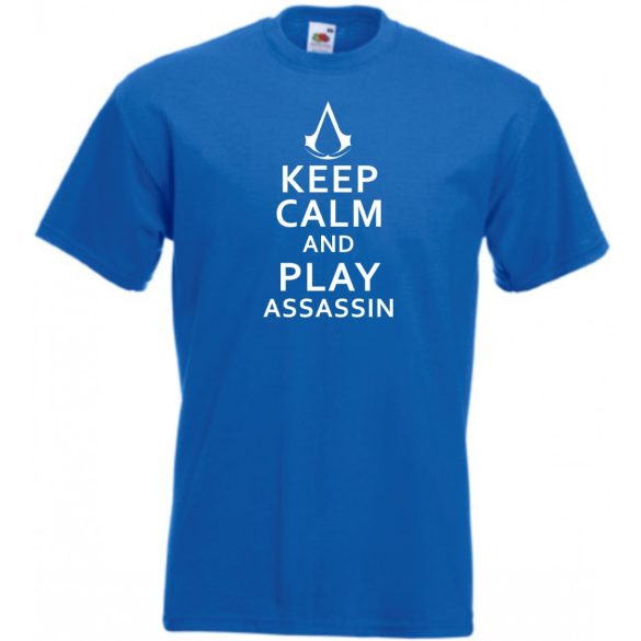 Keep Calm Assassin férfi rövid ujjú póló