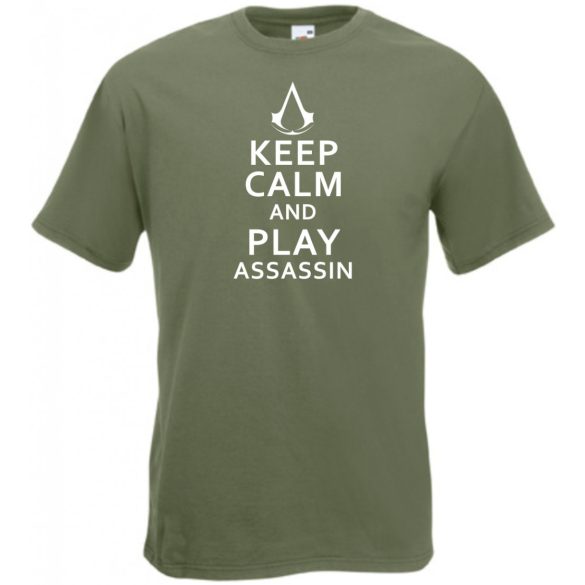 Keep Calm Assassin férfi rövid ujjú póló