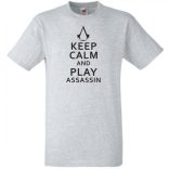 Keep Calm Assassin férfi rövid ujjú póló
