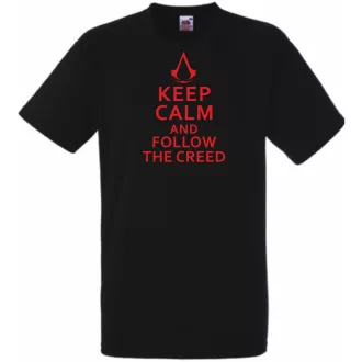 Keep Calm Assassin férfi rövid ujjú póló