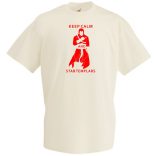 Keep Calm Templars férfi rövid ujjú póló