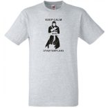Keep Calm Templars férfi rövid ujjú póló