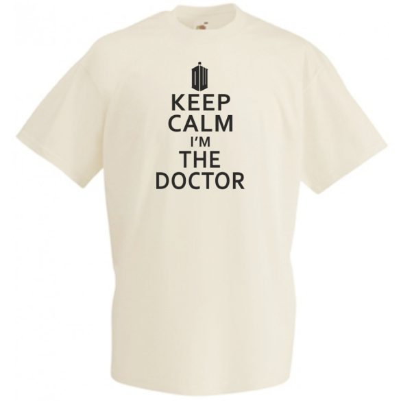 Keep Calm - Dr Who férfi rövid ujjú póló