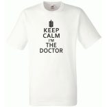 Keep Calm - Dr Who férfi rövid ujjú póló