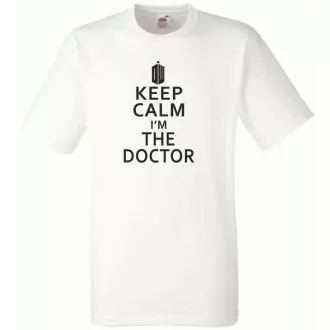 Keep Calm - Dr Who férfi rövid ujjú póló