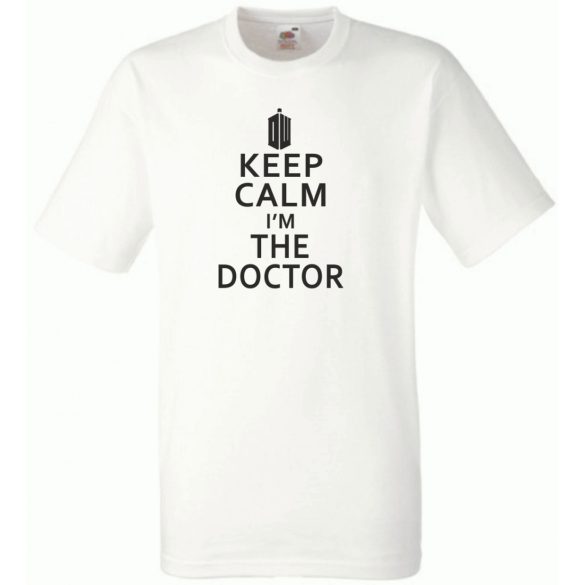 Keep Calm - Dr Who férfi rövid ujjú póló