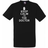 Keep Calm - Dr Who férfi rövid ujjú póló
