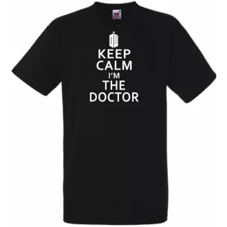 Keep Calm - Dr Who férfi rövid ujjú póló