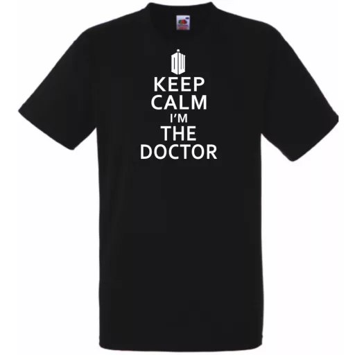 Keep Calm - Dr Who férfi rövid ujjú póló