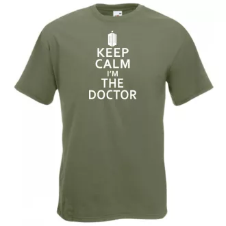 Keep Calm - Dr Who férfi rövid ujjú póló