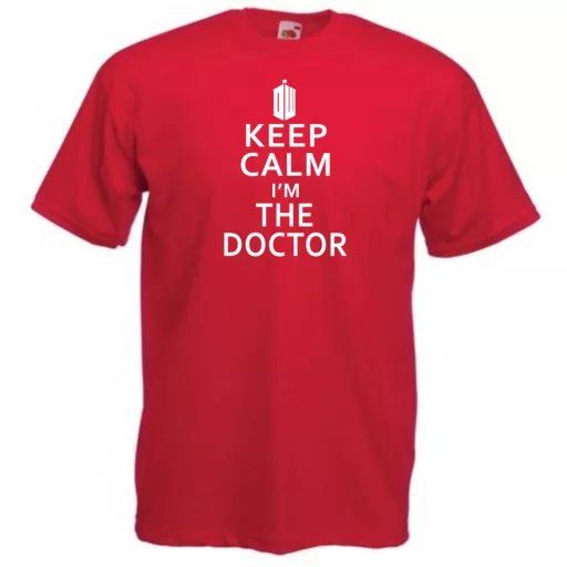 Keep Calm - Dr Who férfi rövid ujjú póló