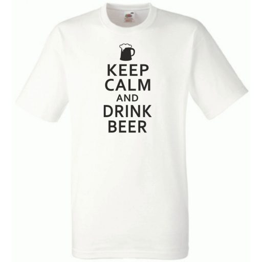Keep Calm - Drink Beer férfi rövid ujjú póló