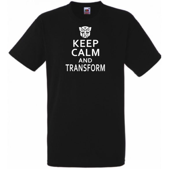 Keep Calm Transformers férfi rövid ujjú póló