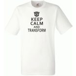 Keep Calm Transformers férfi rövid ujjú póló