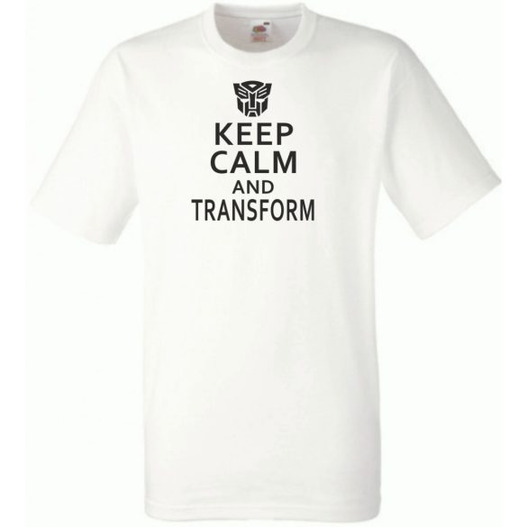 Keep Calm Transformers férfi rövid ujjú póló