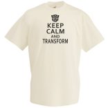 Keep Calm Transformers férfi rövid ujjú póló