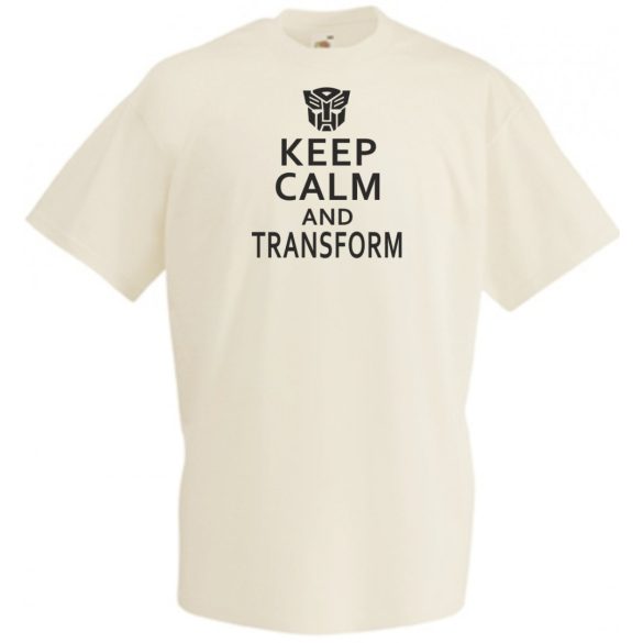 Keep Calm Transformers férfi rövid ujjú póló