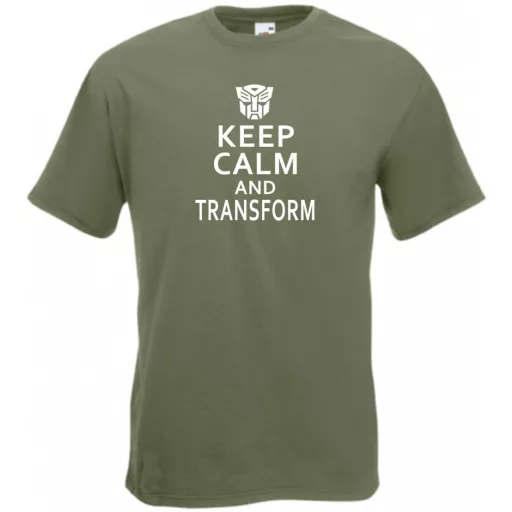 Keep Calm Transformers férfi rövid ujjú póló