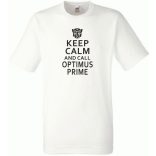 Keep Calm Optimus férfi rövid ujjú póló