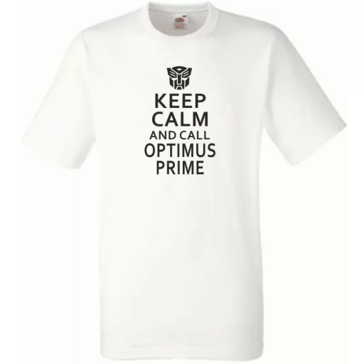 Keep Calm Optimus férfi rövid ujjú póló