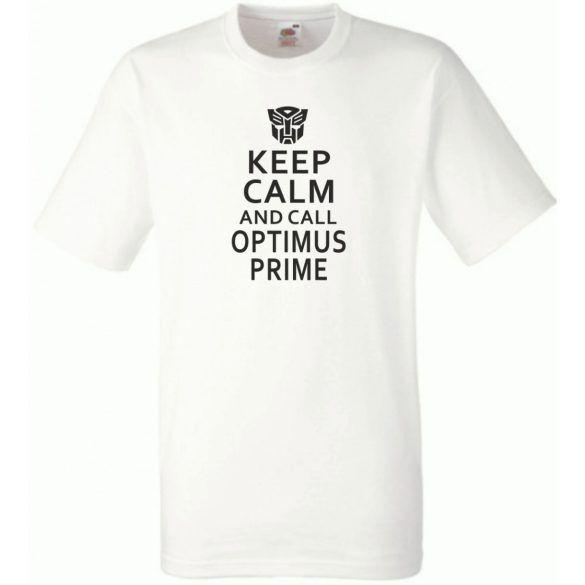 Keep Calm Optimus férfi rövid ujjú póló