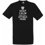 Keep Calm Optimus férfi rövid ujjú póló