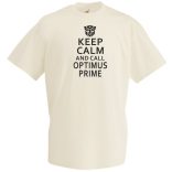 Keep Calm Optimus férfi rövid ujjú póló