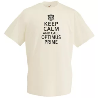 Keep Calm Optimus férfi rövid ujjú póló