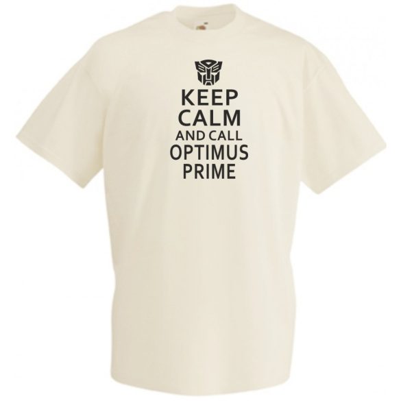 Keep Calm Optimus férfi rövid ujjú póló