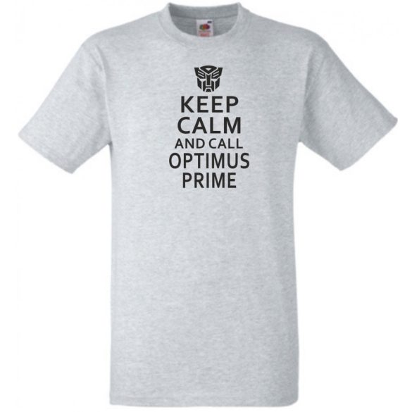 Keep Calm Optimus férfi rövid ujjú póló