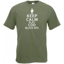Keep Calm - Black Ops férfi rövid ujjú póló