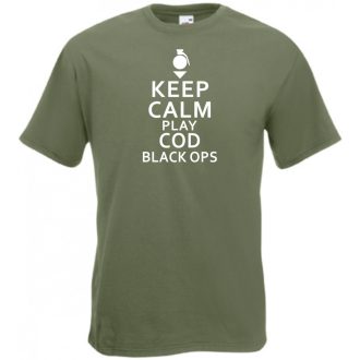 Keep Calm - Black Ops férfi rövid ujjú póló