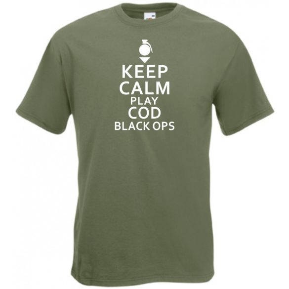 Keep Calm - Black Ops férfi rövid ujjú póló