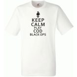 Keep Calm - Black Ops férfi rövid ujjú póló